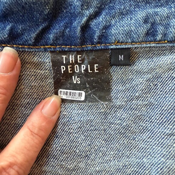 THE PEOPLE Vs. Acid Wash Denim Wrap Mini Skirt with Pockets | Size M | Retro Y2k - Picture 4 of 17